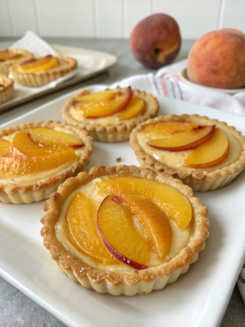 individual peach tarts