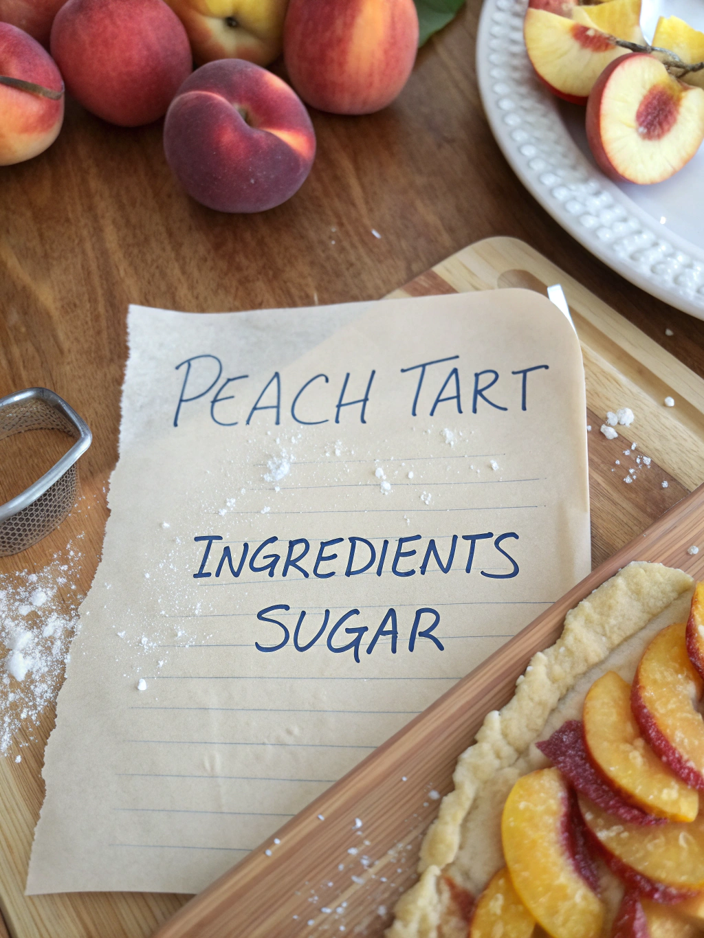 recipe for a peach tart